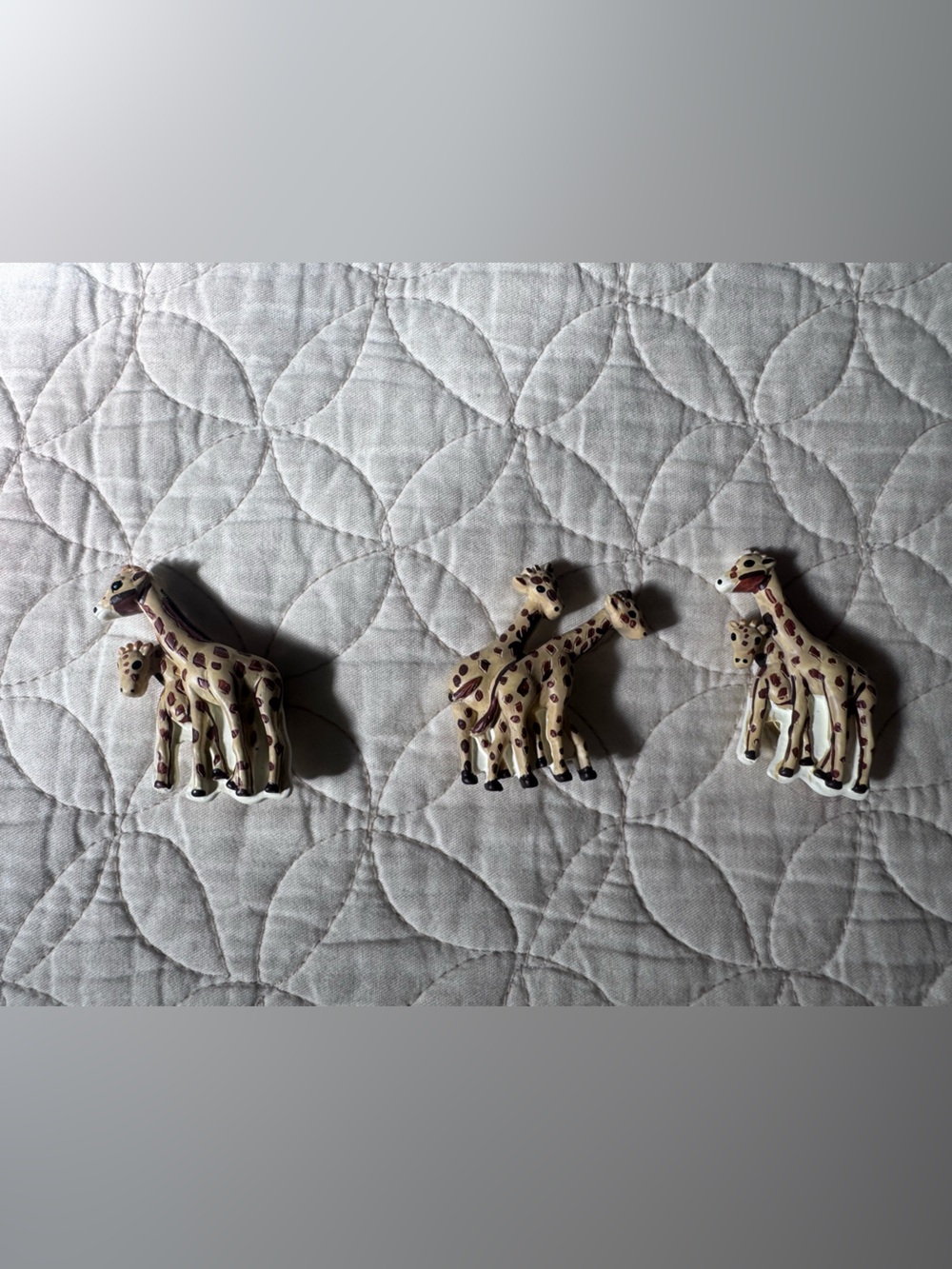 Giraffe Pattern button covers - Set of 3